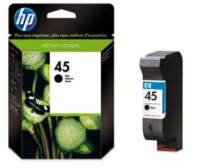 HP Cartouche d'encre  45 (51645A) - Noir