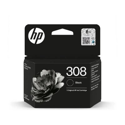 HP Cartouche d'encre noire originale  308
