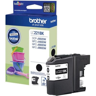 BROTHER Cartouche d'encre originale  lc221bkbp noir