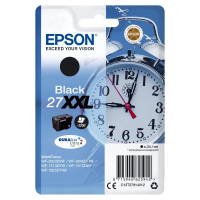 EPSON Cartouche d'encre originale  wf-3000 7000 - n&ordm;27xxl noir (4 unit&eacute;s) 
