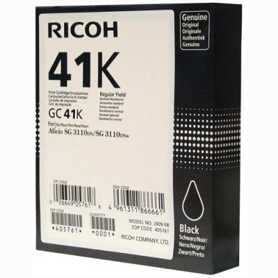 RICOH Cartouche d'encre  GC 41K - Noire