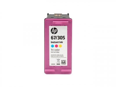 HP Cartouche d'encre tricolore authentique &agrave; haut rendement  305XL