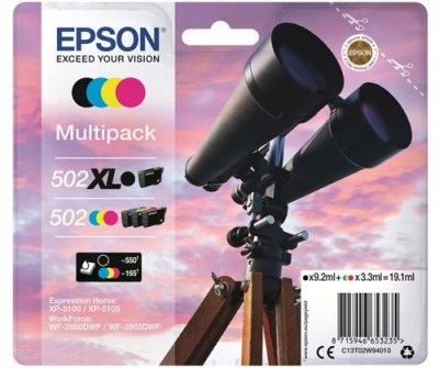 EPSON Cartouche  502 Noir+C/M/J XL S&eacute;rie