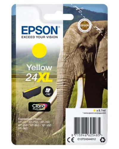 EPSON cartouche  ELEPHANT 24XL YELLOW