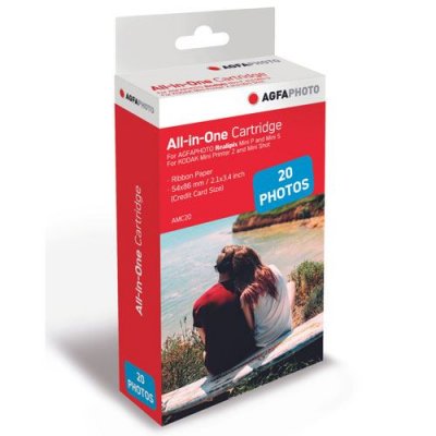 AGFA PHOTO Cartouche et papier photo instantan&eacute; Agfa kit 20 photos