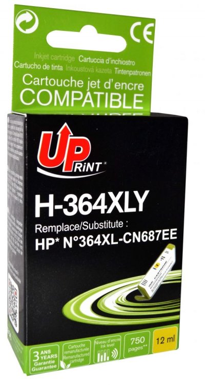 UPRINT Cartouche PREMIUM compatible HP 364XL jaune