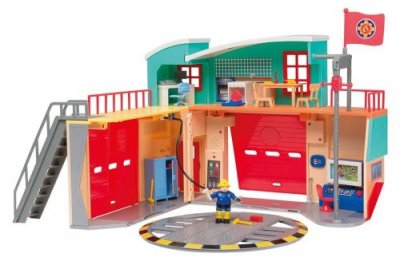 SMOBY Caserne de pompiers &eacute;lectronique: sam le pompier