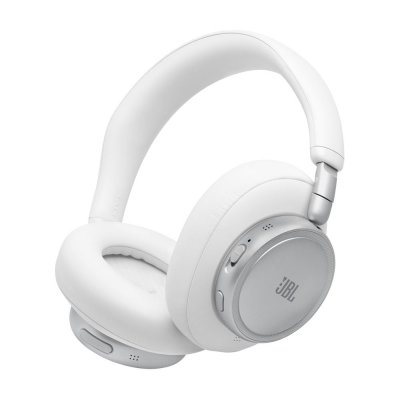 JBL Casque arceau circum-aural avec et sans fil Bluetooth  Live 780NC avec r&eacute;duction de bruit Blanc