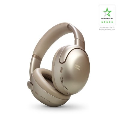 JBL Casque arceau circum-aural sans fil Bluetooth  Tour One M3 avec r&eacute;duction de bruit Dor&eacute; 