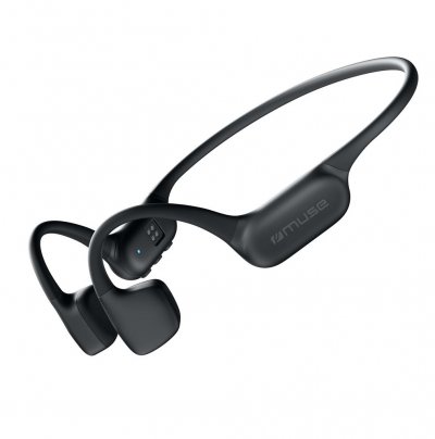 MUSE Casque audio sans fil &agrave; conduction osseuse avec lecteur MP3  M-238 BC Bluetooth Noir