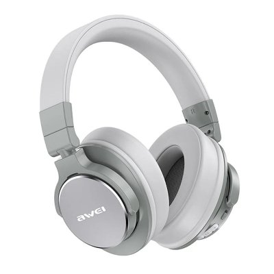 YONIS Casque Audio Sans Fil ANC Pliable Bluetooth 5.0 Autonomie 14h Chargement Rapide Gris 
