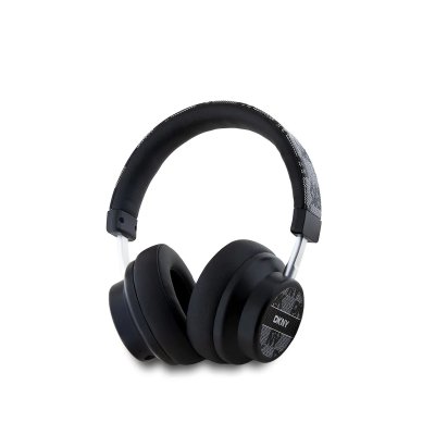 DKNY Casque audio sans fil bluetooth 5.3 motif &agrave; carreaux en cuir  noir DKBHM2PCSHLK 
