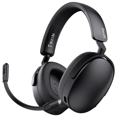 ONEODIO casque bluetooth 5.4 anc hybride 100h autonomie -  smil eq a200 - Noir 