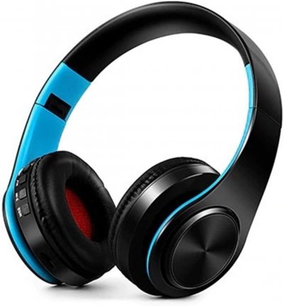  Casque de TV Bluetooth FG69, Sans Fil HiFi St&eacute;r&eacute;o, avec Cl&eacute; Emetteur, pour TV-Bleu
