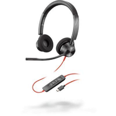 PLANTRONICS Casque filaire st&eacute;r&eacute;o Poly Blackwire 3320 usb-c- noir