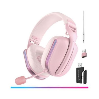 ONIVERSE Casque gaming sans fil  Polaris Multiplateforme Rose Aurore