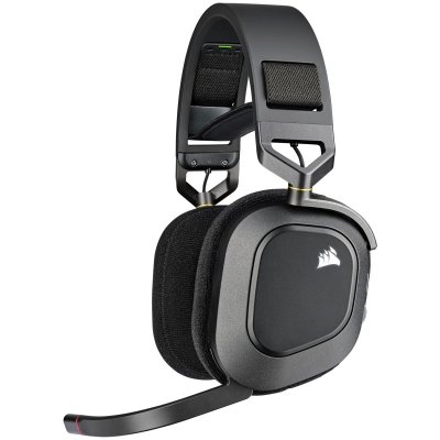 CORSAIR Casque Gaming sans fil Wifi  HS80 RVB Noir carbone 