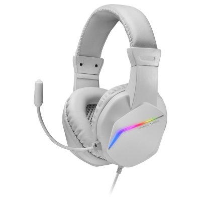 MARS GAMING Casque Micro Gamer  Mh122 Rgb (blanc)