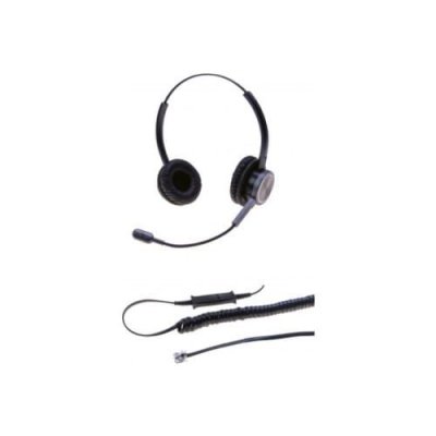 DACOMEX Casque PC Perle 292013 (T-27) Filaire Micro Flex Antibruit Noir