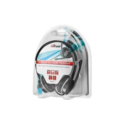 TRUST Casque PC  Mauro USB Noir