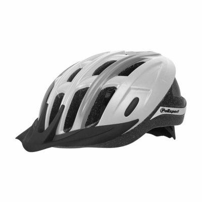 POLISPORT Casque  City Go avec LED int&eacute;gr&eacute; cr&egrave;me mat- 54/59cm