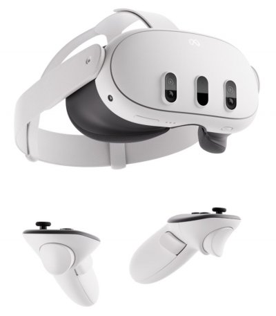 META Casque r&eacute;alit&eacute; virtuelle  Quest 3 128 Go Blanc