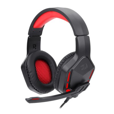REDRAGON Casque r&eacute;ducteur de bruit gaming Filaire avec Micro  H220 Themis Noir/Rouge