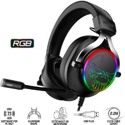 SPIRIT OF GAMER Casque RGB XPERT H600 7.1 Virtuel sur PC et compatible Switch, PS5 / PS4, XBOX SERIES X S / XBOX ONE