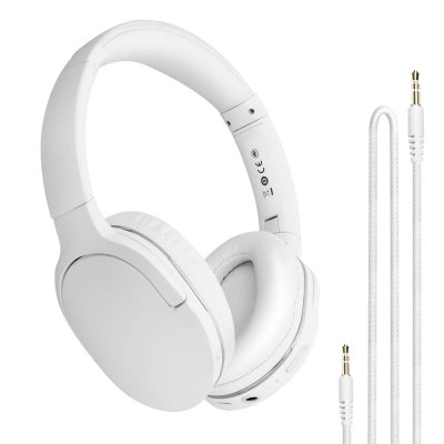  Casque Sans Fil St&eacute;r&eacute;o Autonomie 40 Heures Pliable Encok D02 Pro Blanc 