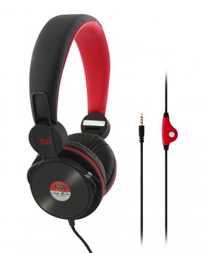 TNB Casque st&eacute;r&eacute;o pliable avec micro int&eacute;gr&eacute; universel be-color ""vip"" vinyle