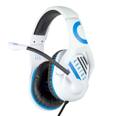 BLADE Casques avec Micro Gaming FR-TEC Kratos Blanc Bleu/Blanc