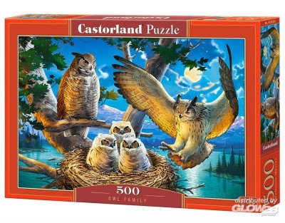 CASTORLAND  Chouette Famille, Puzzle 500 Teiles - - Puzzle