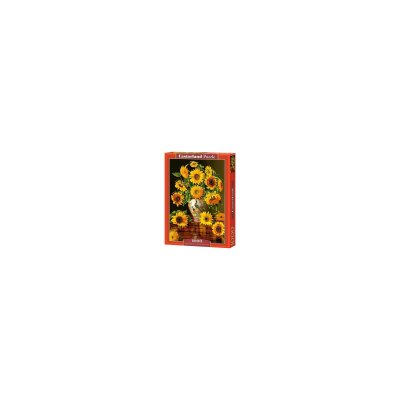 CASTORLAND  Tournesols dans un vase de paon Puzzle 1000 pi&egrave;ces - - Pu