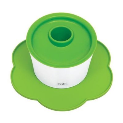 CATIT CAT IT Napperon en forme de fleur - Format moyen - Vert - Pour chat