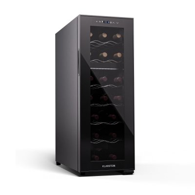  Cave &agrave; vin 18 Bouteilles Cave multi-temp&eacute;ratures 53 L Cave vin Noir