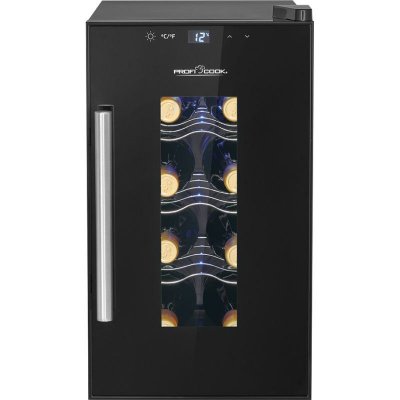 PROFICOOK Cave &agrave; vin avec porte vitr&eacute;e et &eacute;cran tactile 23L  PC-WK1232