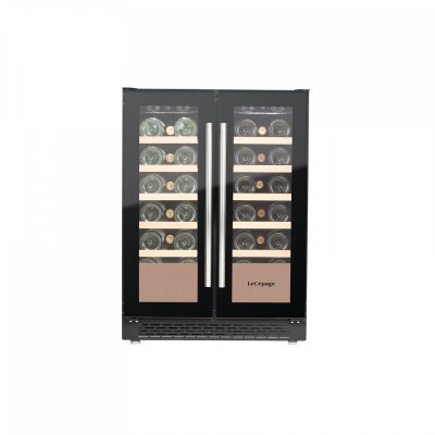  Cave &agrave; vin de service encastrable lec&eacute;page agj40vn2z2dbu 40 bouteilles double porte 