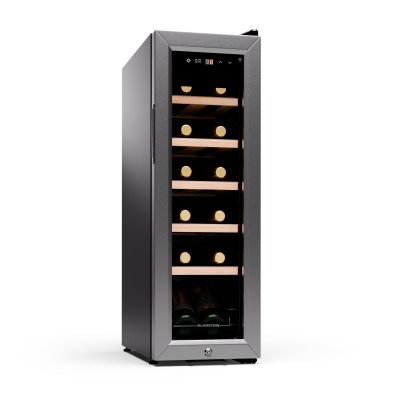  Cave &agrave; vin Klarstein Shiraz Premium Smart 12 Bouteilles Slim Cave de conservation - &eacute;clair 