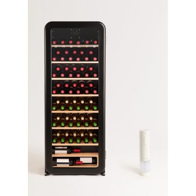  Cave &agrave; vin r&eacute;tro - Create - Winecooler - 12/45/76 bouteilles - Temp&eacute;rature r&eacute;glable - &Eacute;co-friendly