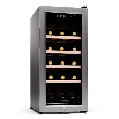 KLARSTEIN Cave &agrave; vin Shiraz Premium Smart 50 L 18 Bouteilles Porte en Verre 