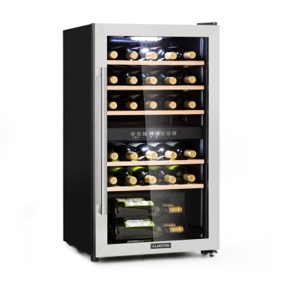 KLARSTEIN Cave &agrave; vin Vinamour 29 Duo 2 zones 80L/29 bouteilles 5-22&deg;C Touch