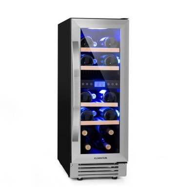 KLARSTEIN Cave &agrave; vins -  Vinovilla Duo17 - 53 L / 17 bouteilles - 2 zones de froid -