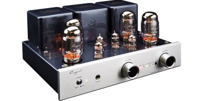 CAYIN  CS-55A KT88 Silver - Amplificateur HiFi Int&eacute;gr&eacute; &agrave; Tubes