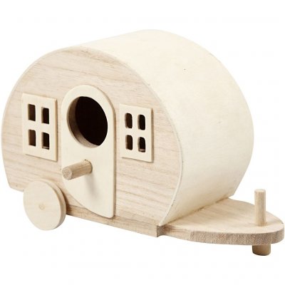 CC Hobby Caravane, 1 caravane, dim. 18x8x11 cm, pin, 1pi&egrave;ce- - D&eacute;cora