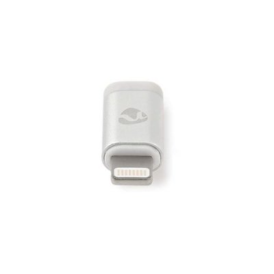 NEDIS CCTB39901AL Adaptateur Apple Lightning Apple Lightning M&acirc;le &agrave; 8 Broches - USB Micro B Femelle