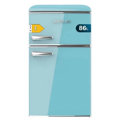 CECOTEC  Bolero CoolMarket 2D Origin 86 Bleu E Mini R&eacute;frig&eacute;rateur R&eacute;tro E Bleu