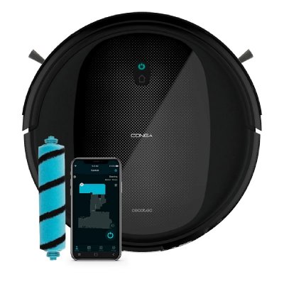 CECOTEC  Conga Perfect&Clean Connect&eacute; Aspirateur Robot Titane