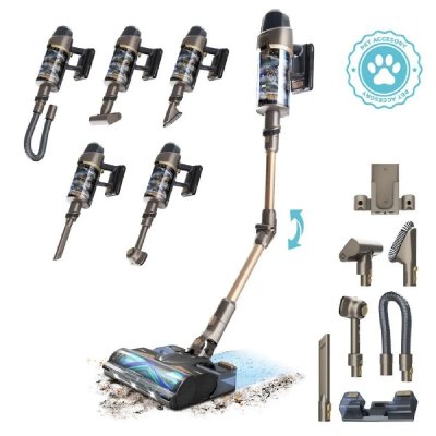 CECOTEC  Conga Rockstar 12500 Stellar AquaPet Flex Balai/Aspirateur &agrave; main sans fil 29,6 V 700 W