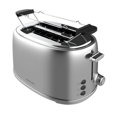 CECOTEC  - Grille-pain vertical Toast&Taste 1000 Retro Double Inox