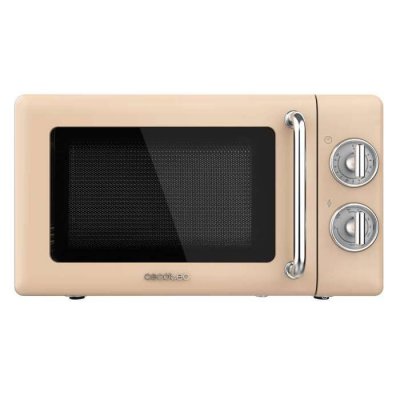 CECOTEC  ProClean 3110 Micro-ondes R&eacute;tro avec Grill 20L 700W Beige
